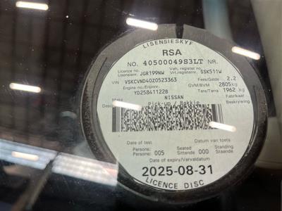 2014 NISSAN NAVARA 2.5 dCi LE 4X4 P/U D/C